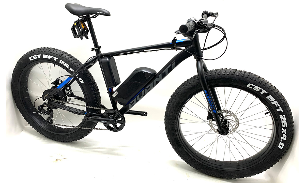 Электровелосипед Avanti Fat 26" 350W, 10 Ah (2021) 2021 Черно-синий